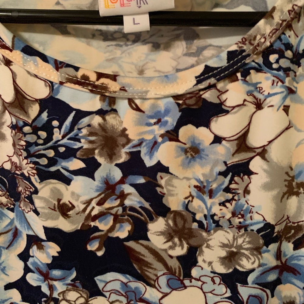 Lularoe Floral Julia Dress. Size L. - Picture 3 of 4